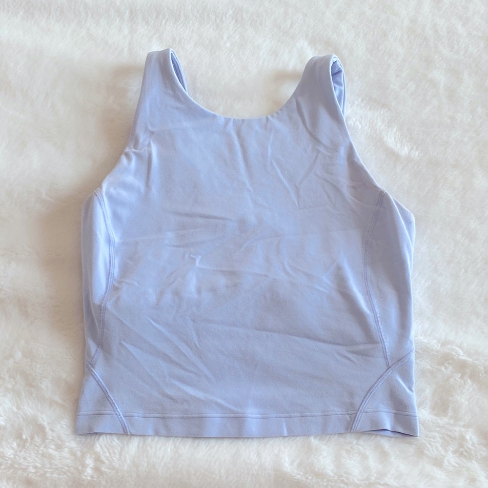 Lululemon Align tank high neck, Color: Blue linen